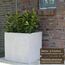 VIVANNO Pflanzkübel Fiberglas Block Frostsicher - 60x60x60 cm - Beton-Design Grau - Blumenkübel Quadratisch für Draußen und Drinnen