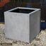 VIVANNO Pflanzkübel Fiberglas Block Frostsicher - 30x30x30 cm - Beton-Design Grau - Blumenkübel Quadratisch für Draußen und Drinnen