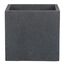Scheurich C-Cube Pflanzgefäß Stony Black 40 cm, Höhe 33 cm