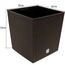 Rato 32-Liter-Pflanzgefäß mit Pflanzschale in der Farbe Schokolade 33 x 33 x 33 cm.