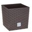 10 -Liter -Zeit Pot mit Eimer zum Pflanzen in Dark Ocker 22,3 x 22,3 x 22,8 cm.