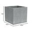 Scheurich C-Cube, Pflanzgefäß aus Kunststoff, Stony Grey, 30 cm lang, 30 cm breit, 28 cm hoch, 18 l Vol.