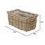 Dehner Rattan-Pflanzkasten, ca. 40 x 23 x 20 cm, Rattangeflecht, grau/braun (Packung mit 2)