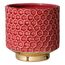 Bloomingville Blumentopf Home - Dekorative Blumentöpfe für den Innenbereich, Retro-Stil, kreativ, M (12,5 cm Ø), Rot, Keramik