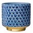 Bloomingville Blumentopf Home - Dekorative Blumentöpfe für den Innenbereich, Retro-Stil, kreativ, S (10 cm Ø), Blau, Keramik