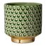 Bloomingville Blumentopf Home - Farbe für den Innenbereich, kreativer Retro-Stil, M (12,5 cm Ø), Grün, Keramik