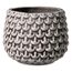 Bloomingville Pinecone Blumentopf, dekorativ, Farbe für den Innenbereich, Retro-Stil, kreativ, S (9,5 cm Ø), Grau, Keramik