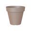 Artevasi Capri-Topf, Runder Plastiktopf, 30cm, Farbe: Taupe