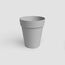 Artevasi Capri-Topf High, Hoher runder Kunststofftopf, 46cm, Farbe: Hellgrau