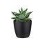 Elho Brussels Rund Mini 9,5 - Blumentopf - Lebhaft Schwarz - Drinnen - Ø 10.2 x H 8.7 cm