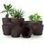Utopia Home 10er-Pack Blumentopf 18/17/15/13/12 cm Übertopf mit Untertasse Für Küche, Balkon Blumentöpfe mit Untertasse Gartenpflanzen Sukkulenten, Baumschule Blumentopf für Zimmerpflanzen Braun.
