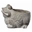 Classic Home and Garden Cement Buddies Pflanzgefäß für drinnen und draußen, mit Ablaufloch, Frosch, Naturgrau, groß, 19 cm