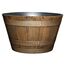 Classic Home and Garden Whiskey Blumentopf aus Kunstharz, Fass-Pflanzgefäß, Eichenbraun, 52,1 cm