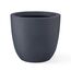 Kante RC0050B-C60121 Übertopf für drinnen und draußen, leicht, rund, 30,5 cm hoch, Anthrazit