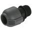 Gardena Sprinklersystem Verbinder: Verbindungsstück für Rohranschluss an Bewässerungsventile und Direktanschluss an Hausinstallation, 25 mm x 1 Zoll-Außengewinde, Quick&Easy Verbindung (2763-20)