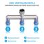 Bächlein 3-Wege-Verteiler aus Messing für den Einsatz in Haus & Garten - 3 Wege Y-Verteiler für einen G 3/4" Wasseranschluss