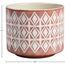 Rivet Moderner geometrischer Pflanztopf aus Keramik, 16,5 cm hoch, Rosa