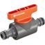 Gardena Kupplung mit Regulierventil: Kupplung zum Regulieren oder Absperren des Wasserdurchflusses im Schlauchverlauf, ideal zur Reichweitenbestimmung von Regnern (976-50)