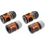 Gardena Schlauchverbinder-Satz 13 mm (1/2 Zoll) und 15 mm (5/8 Zoll) (18279-20) (Packung mit 2)