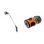 Gardena Premium Gießstab: Robuste Gartenbrause zur Bewässerung und Reinigung, 90 cm lang, 3 Strahlarten & Wasserstop 13 mm (1/2 Zoll) und 15 mm (5/8 Zoll): Steckverbinder mit Aquastop, Powergrip