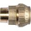 Cornat Klemmfitting Verschraubung - Ø 32 mm x 1 Zoll AG - Messing - mit einem Außengewinde - Verschraubung für PE-HD-Rohr / T617532