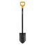 Fiskars Gärtnerspaten für harte, steinige Böden, Spitz, Länge 116,6 cm, Hochwertiges Stahl-Blatt/Kunststoff-Stiel, Schwarz/Orange, Solid, 11066716