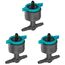Gardena Micro-Drip-System regulierbarer Reihentropfer 1 bis 8 l/h, druckregulierend: Für Pflanzen mit unterschiedlichem Wasserbedarf, einfache Verbindungstechnik (13314-20) (Packung mit 3)