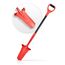 Red Tools Gärtnerspaten Power Head - Spaten mit Wurzelsäge - 115cm - hochwertiges Spatenblatt für steinige & Harte Böden - mit Trittkante und bequemem Soft-Touch-Griff (Rot)