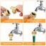 Jubaopen 5 Stück Messing Schlauchanschluss Hahnverbinder Anschluss Innengewinde Wasserhahn Adapter 1/2 und 3/4 Außengewinde Messing Gartenschlauch