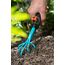 Gardena combisystem-Blumenkralle: 5-Zinken-Kleingrubber zum Lockern des Bodens in Beeten und Blumenkästen, Arbeitsbreite 7 cm, ergonomischer Griff, Korrosionsschutz (8923-20)