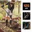 Fiskars Gärtnerspaten, Spitz, Spaten für harte, steinige Böden, Länge: 125 cm, Hochwertiger Borstahl, Grau/Schwarz, Ergonomic, 1070639