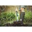 Fiskars Gärtnerspaten für harte, steinige Böden, Spitz, Länge: 125 cm, Hochwertiger Borstahl, Grau/Schwarz, Ergonomic, 1001568