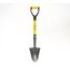 Spear Head Spade Kleine Gartenschaufel mit D-Griff und gepolstertem Griff, Fiberglasgriff mit Karbon-Mangan-Stahlklinge, preisgekrönter Spaten, 76,2 cm Mini-Griff, Gelb