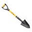 Spear Head Spade Kleine Gartenschaufel mit D-Griff und gepolstertem Griff, Fiberglasgriff mit Karbon-Mangan-Stahlklinge, preisgekrönter Spaten, 76,2 cm Mini-Griff, Gelb