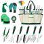 DEWINNER Gartenwerkzeug-Set, Handwerkzeug-Geschenkset, Außentür, Garten, Umpflanzen, Gabel für Gärtner, Kelle, Umpflanzer, Kultivator, Unkrautjäten, mit robuster Aufbewahrungstasche zur Aufbewahrung