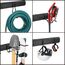 Sinoer Garage Tool Management Wandregal, Garage Wall Management Aufbewahrungsregal mit Haken mit 9 verstellbaren Bügeleisen, Gartengeräten, Stühlen, Besen, Mopps, Rechen