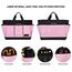 Housolution Garten Werkzeugtasche, Deluxe Garten Werkzeug Aufbewahrungstasche und Gartengerätetasche mit Kleinen Taschen, Verschleißfest und Wiederverwendbar, 14 Zoll, Rosa