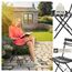 tectake® Gartenmöbel Bistro Set aus Gartentisch mit Stühlen, Balkonmöbel Kleiner Balkon, Klapptisch mit 2X Gartenstuhl, Outdoor Sitzgruppe mit Balkontisch, wetterfest für Garten, Balkon (schwarz)
