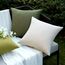 EMEMA Kissenbezug Outdoor Wasserdicht Sofakissen Wasserfest Dekokissen Kissenbezüge Dekorativ Kissen Kissenhülle aus Polyster für Garten Sofa Wohnzimmer Bett 2er Set 40x40 cm Beige