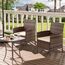 UDPATIO Gartenmöbel Set 3-Teilige Lounge Balkonmöbel Set mit Gartentisch und 2 Stühlen für Kleiner Balkon Terrasse Draußen, Polyrattan Terrassenmöbel 2 Personen (Braun, Set 3-Teilige)
