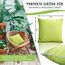 heimtexland ® Outdoor Lounge Dekokissen Lotus Effekt wetterfest schmutz- und wasserabweisend Garten Kissen 45x45 Outdoorkissen Typ551 Grün