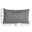 JACK Outdoor Lounge Kissen 30x50cm Dekokissen inkl. Füllung Wasserfest Sitzkissen Garten Stuhl Lotus Effekt, Farbe:Anthrazit