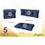 sunnypillow Palettenkissen für Palettenmöbel - 5er Set - Palettenauflage 120 x 80 für Palettensofa - Palettenpolster für Garten, Gesteppte Kissen für Europaletten - Sitzkissen & Rückenkissen Blau