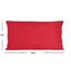 JACK Outdoor Lounge Kissen 30x50cm Dekokissen inkl. Füllung Wasserfest Sitzkissen Garten Stuhl Lotus Effekt, Farbe:Rot