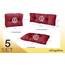 sunnypillow Palettenkissen für Palettenmöbel - 5er Set - Palettenauflage 120 x 80 für Palettensofa - Palettenpolster für Garten, Gesteppte Kissen für Europaletten - Sitzkissen & Rückenkissen Rot