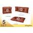 sunnypillow Palettenkissen für Palettenmöbel - 5er Set - Palettenauflage 120 x 80 für Palettensofa - Palettenpolster für Garten, Gesteppte Kissen für Europaletten - Sitzkissen & Rückenkissen Orange