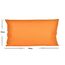 JACK Outdoor Lounge Kissen 30x50cm Dekokissen inkl. Füllung Wasserfest Sitzkissen Garten Stuhl Lotus Effekt, Farbe:Orange