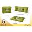 sunnypillow Palettenkissen für Palettenmöbel - 5er Set - Palettenauflage 120 x 80 für Palettensofa - Palettenpolster für Garten, Gesteppte Kissen für Europaletten - Sitzkissen & Rückenkissen Grün