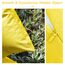 Lewondr Outdoor Kissenbezug, 2er Pack Wasserdicht Kissenhülle mit Relax Drucken, UV Schutz Polyester Zierkissenbezug mit PU Beschichtung für Sofa Stuhl Garten Lounge(45x45cm) - Gelb