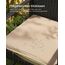 SONGMICS Balkonmöbel, Gartenmöbel-Set, aus PE-Polyrattan, Lounge-Set, Tisch und 2 Stühle, Terrassenmöbel, einfache Montage, Outdoor, für Terrasse, Balkon, Garten, schwarz-beige GGF010M05